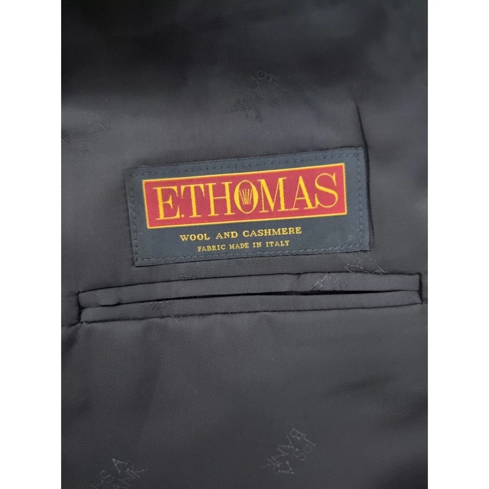Jos A Bank‎ Reserve E. Thomas Cashmere Wool Check Sport Coat Sz 42L Tailored Fit
